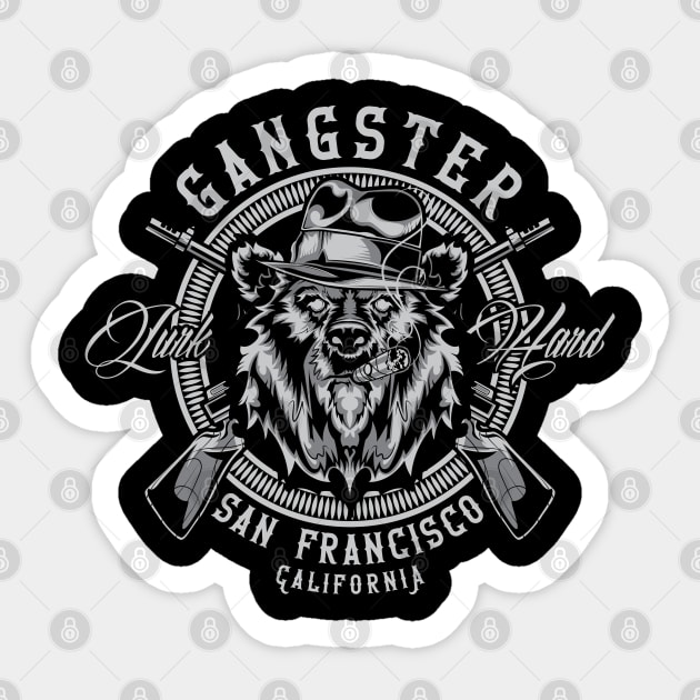 California gangster Sticker by Design by Nara